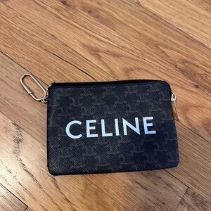 Celine Triomphe Canvas Coin Purse